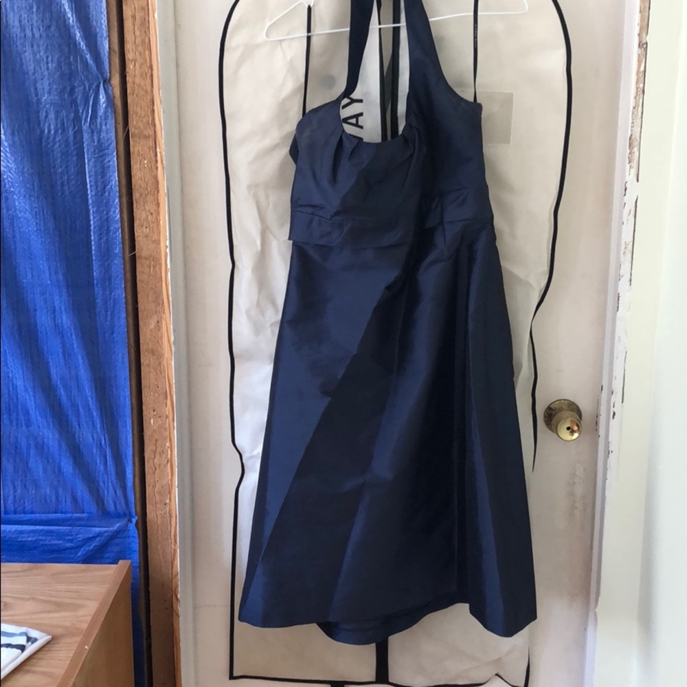 Weddington Way Navy Blue Halter Bridesmaid Dress